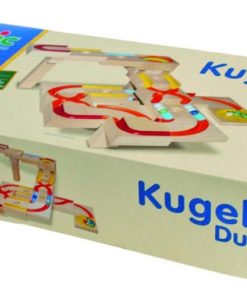 ZdjÄ™cie: Zestaw drewnianych klockÃ³w do budowy kulodromÃ³w Nic Toys Kugelix Duo - zestaw w opakowaniu